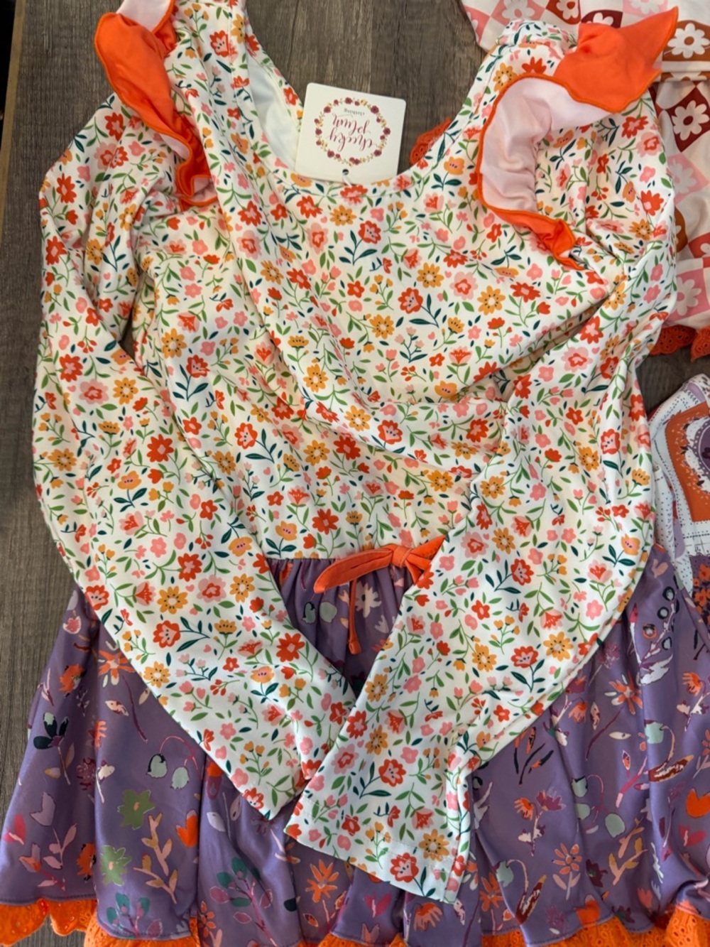Cheeky Plum NWT Girls Tutu Leotard Fall Halloween size 7/8 - Picture 3 of 6